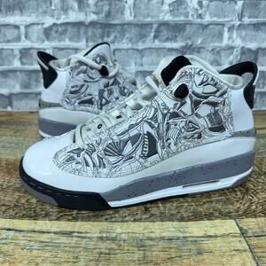 Nike Air Jordan Dub-Zero White Black 311047-161 Youth Size 6.5Y Rare 2009